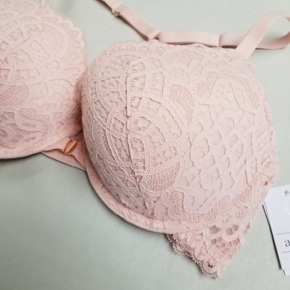 Auden Racerback Front Clasp Push-Up Bra Pink - Picture 3 of 5